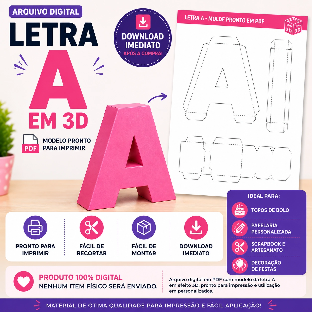 Exemplo de Letras 3D